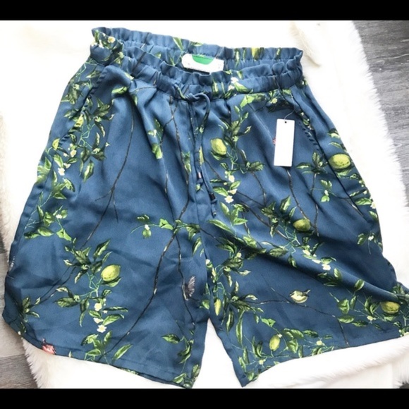 NWT Anthropologie Lemon Print Bermuda Shorts - Picture 4 of 6